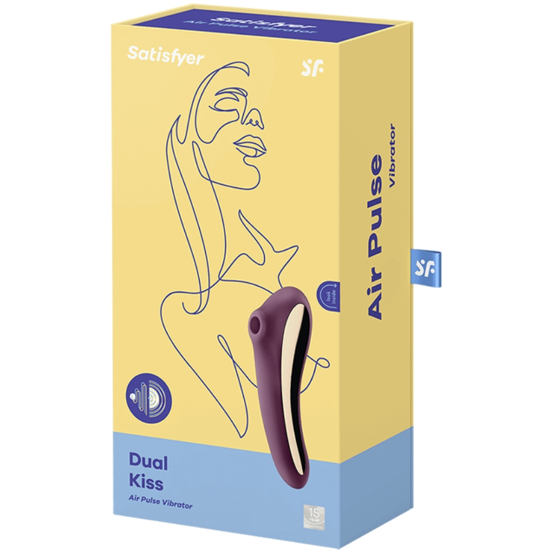 Comprar Satisfyer Dual Kiss Púrpura – Estimulador Ergonómico Con Ondas De Presión Y Vibración-Noxtic