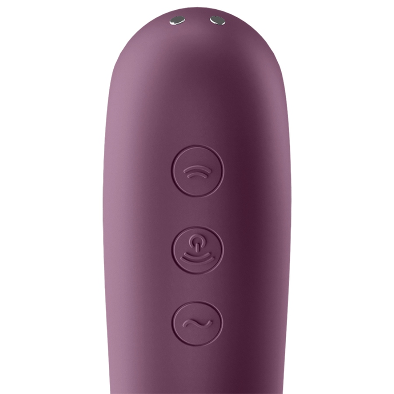 Comprar Satisfyer Dual Kiss Púrpura – Estimulador Ergonómico Con Ondas De Presión Y Vibración-Noxtic