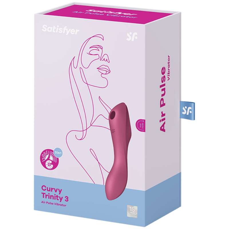 Comprar Satisfyer Curvy Trinity 3 Rojo – Estimulador Con Tres Motores Para Experiencia Versátil-Noxtic