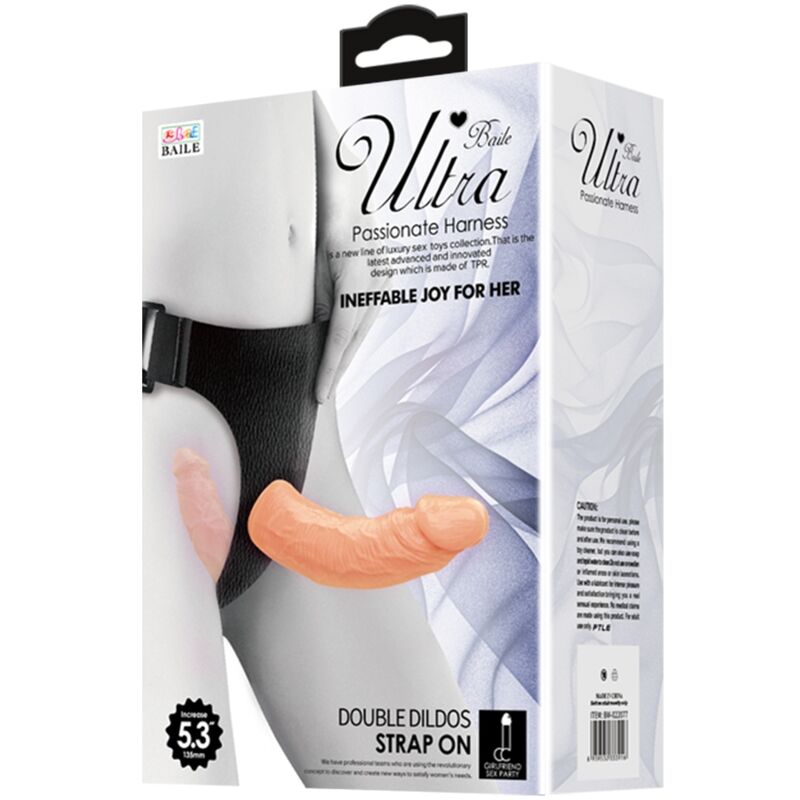 Comprar BAILE Ultra Passionate Harness Dildos Dobles – Diseño Ergonómico Para Placer Compartido-Noxtic