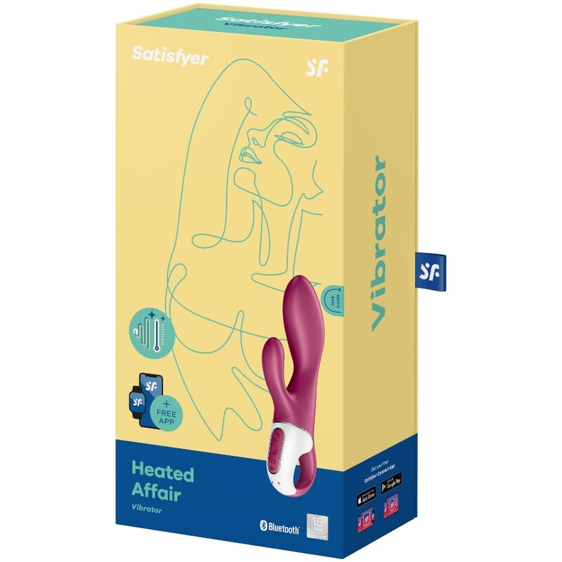 Satisfyer Heated Affair Vibrador Punto G – Estimulador Con Vibración Y Calor Para Placer Sensual