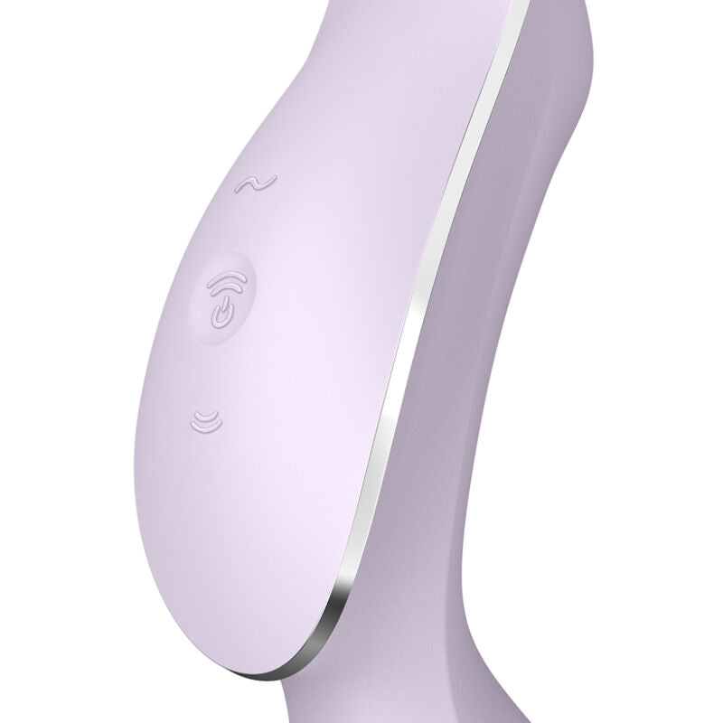 SATISFYER CURVY TRINITY 2 STIMULATOR AND VIBRATOR - PURPLE