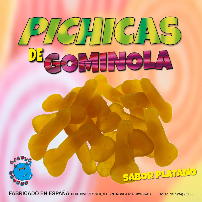 Comprar Diablo Goloso Pichitas de Gominola Plátano – Gominolas Divertidas Para Momentos Dulces y Picantes-Noxtic