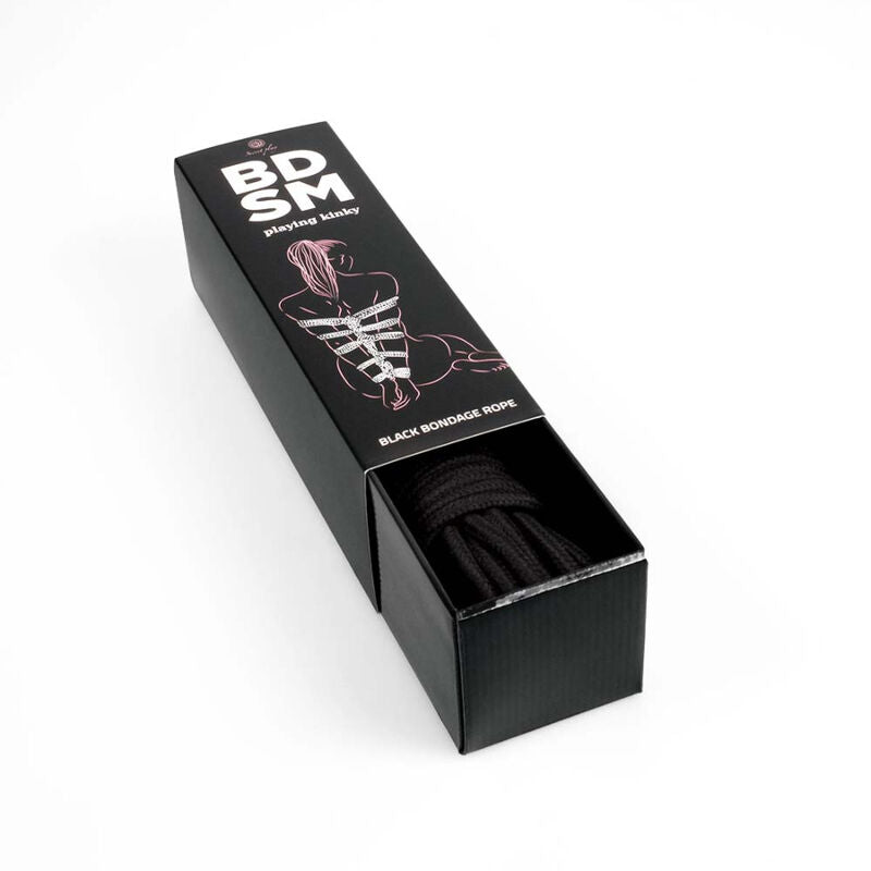 Comprar SECRETPLAY Cuerda Bondage Negra – Diseño Atractivo Para Experiencias Creativas-Noxtic