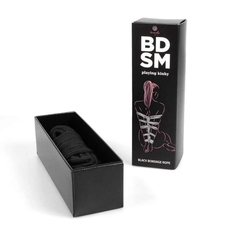 Comprar SECRETPLAY Cuerda Bondage Negra – Diseño Atractivo Para Experiencias Creativas-Noxtic