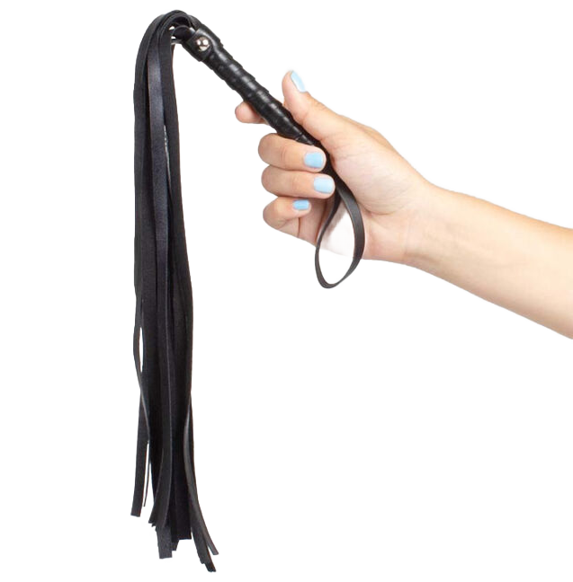 Comprar SECRETPLAY Látigo Negro – Juguete Erótico De Cuero Sintético Para Experiencias Sensoriales-Noxtic