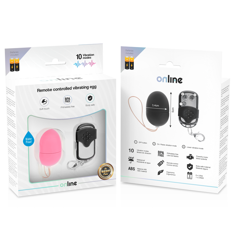 Comprar ONLINE Huevo Vibrador Control Remoto S Rosa – Diseño Innovador Para Placer Compartido-Noxtic