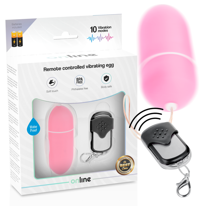 Comprar ONLINE Huevo Vibrador Control Remoto L Rosa – Diseño Ergonómico Para Diversión Compartida-Noxtic