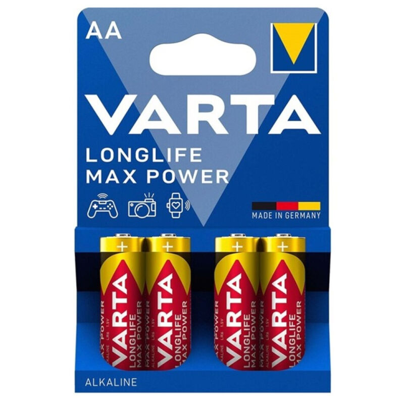 Comprar VARTA Max Power Pilas Alcalinas AA LR6 Blister 4 Piezas – Energía Duradera Para Dispositivos Electrónicos-Noxtic