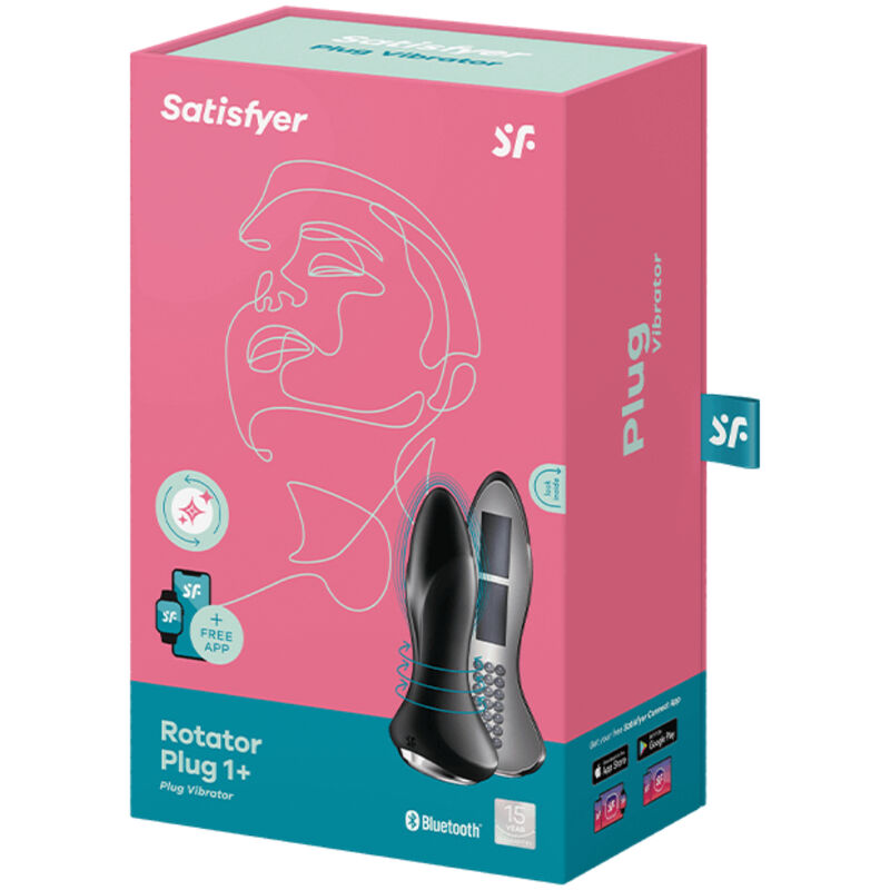 Satisfyer Rotator Plug 1 Plus Rosso – Plug vibrante con controllo tramite app e design ergonomico