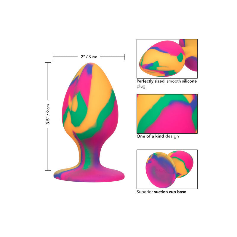 Comprar CALEXOTICS Cheeky Large Tie-Dye Plug – Diseño Atractivo Para Exploración Sensorial-Noxtic