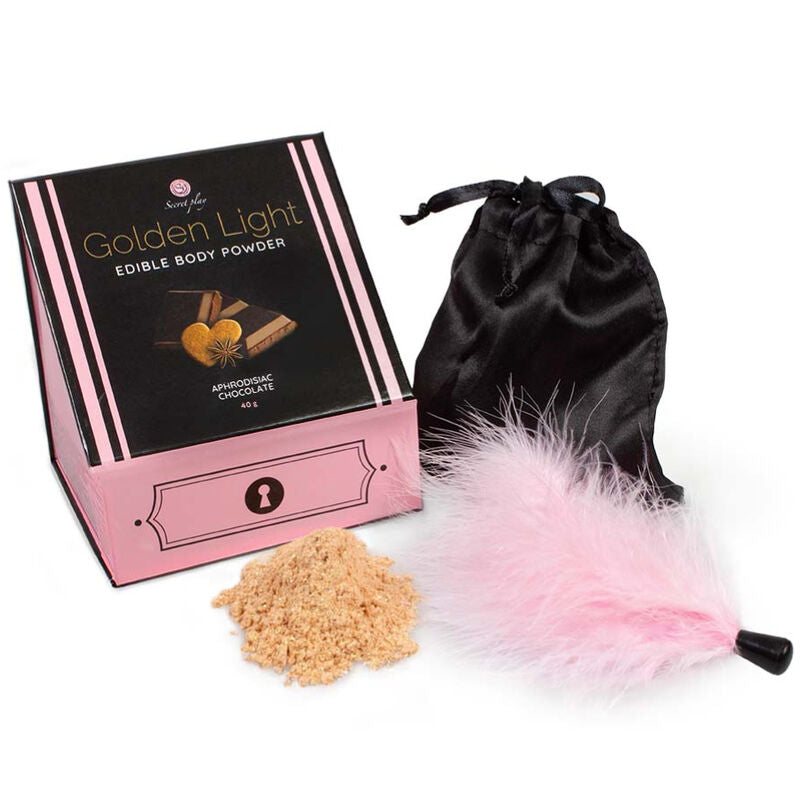 Comprar SECRETPLAY Golden Light Kit – Polvos Comestibles De Sabor Chocolate Para Disfrute Gourmet-Noxtic