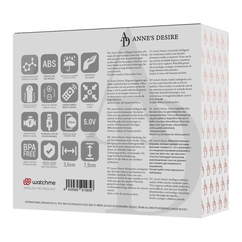 Comprar ANNE'S DESIRE Huevo Control Remoto Negro – Innovadora Tecnología Con Conexión App-Noxtic