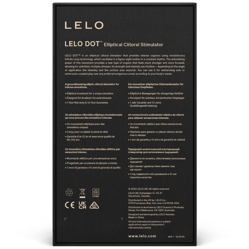 Comprar LELO Dot Estimulador Rosa – Diseño Innovador Con Tecnología Infinite Loop-Noxtic
