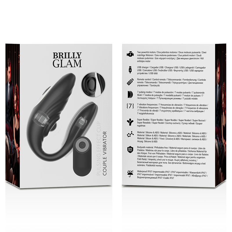 Comprar BRILLY GLAM Control Remoto Vibrante para Parejas – Diseño Innovador para Conexión y Placer Compartido-Noxtic
