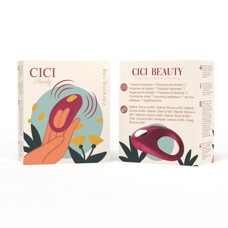 Comprar CICI BEAUTY Anillo Vibrador De Silicona Premium – Diseño Ergonómico Para Placer Compartido-Noxtic