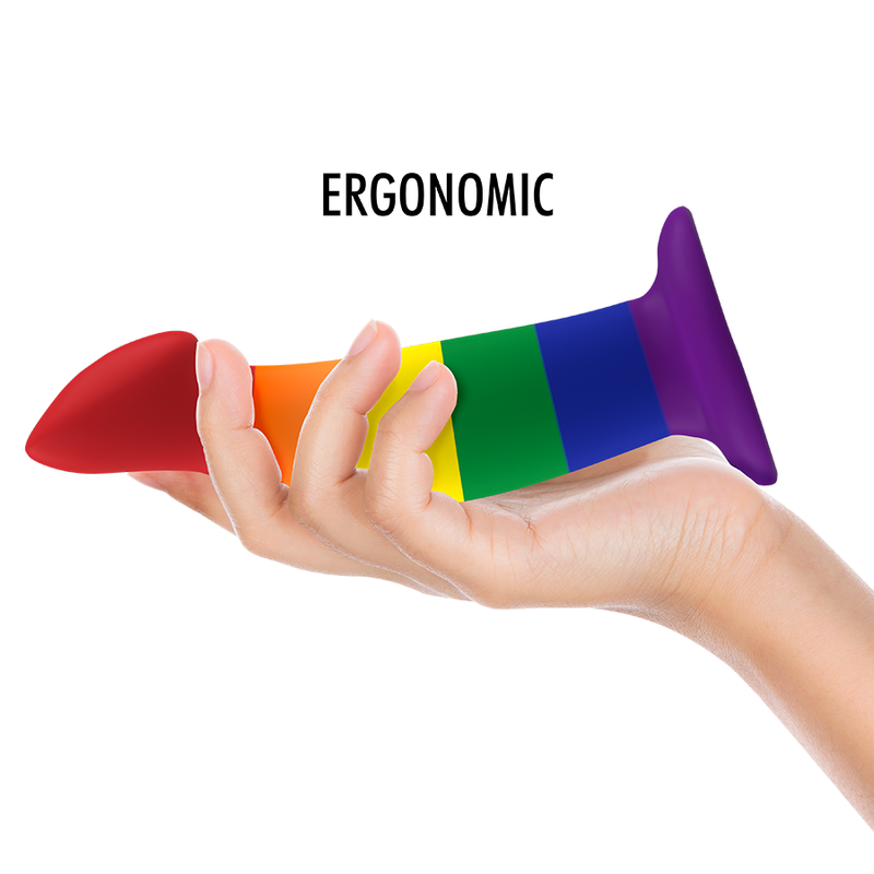 Comprar MYTHOLOGY Her Garrick Pride Dildo – Diseño Ergonómico Con Acabado Colorido Para Placer Intimo-Noxtic