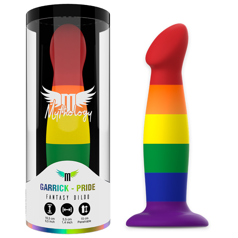 Comprar MYTHOLOGY Her Garrick Pride Dildo – Diseño Ergonómico Con Acabado Colorido Para Placer Intimo-Noxtic