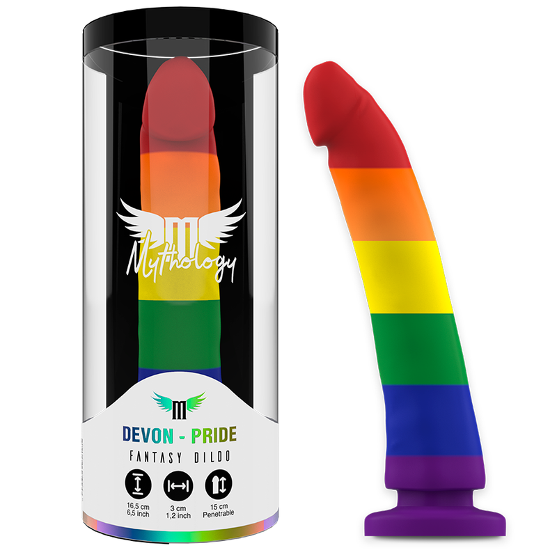 Comprar MYTHOLOGY Devon Pride Dildo M – Diseño Único Con Estética Vibrante Para Placer Personalizado-Noxtic