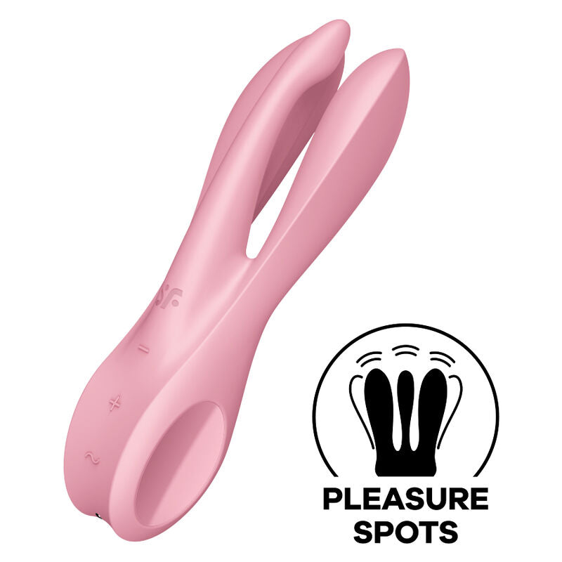 Comprar Satisfyer Threesome 1 Vibrador Azul – Vibrador Recargable Con Diseño Ergonómico-Noxtic
