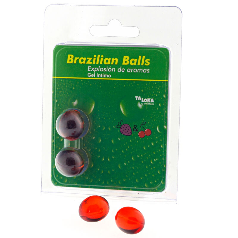 Comprar TALOKA Gel Íntimo Fresa Y Cereza – Bolas Brasileñas Para Placer Sensorial Con Aroma A Frutas-Noxtic