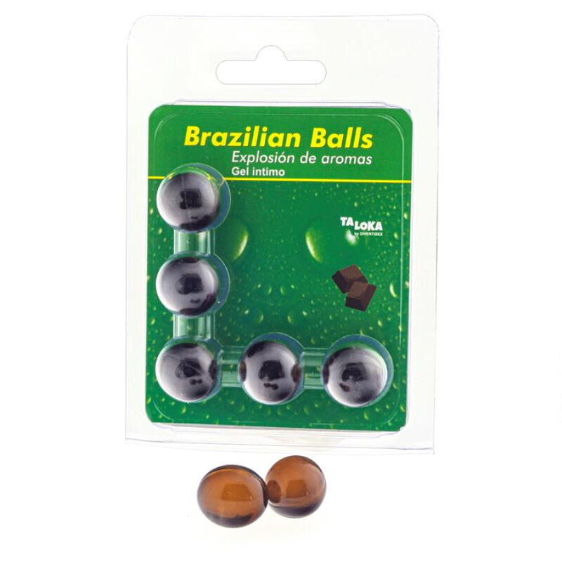 Comprar TALOKA Gel Íntimo Chocolate 5 Bolas – Placer Sensorial Con Aroma Delicioso-Noxtic