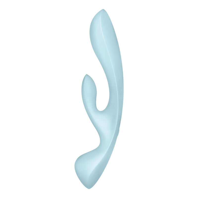 Comprar Satisfyer Triple Oh Vibrador Híbrido Azul – Diseño Ergonómico Para Una Experiencia Sensorial Única-Noxtic