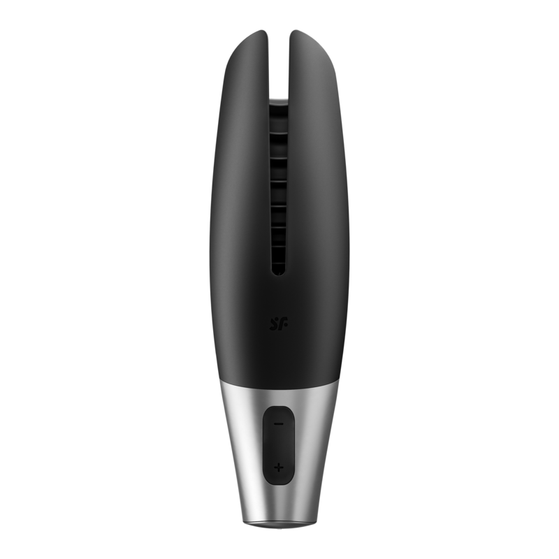 Comprar SATISFYER Power Masturbator Negro Y Plata – Estimulador Con Diseño Ergonómico Para Placer Intenso-Noxtic