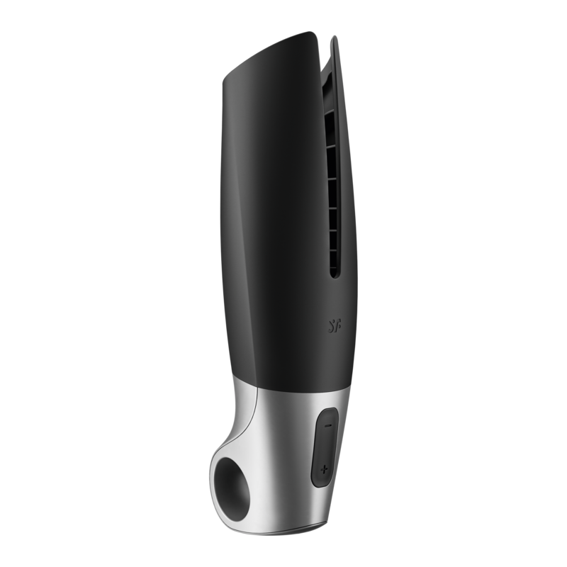 Comprar SATISFYER Power Masturbator Negro Y Plata – Estimulador Con Diseño Ergonómico Para Placer Intenso-Noxtic