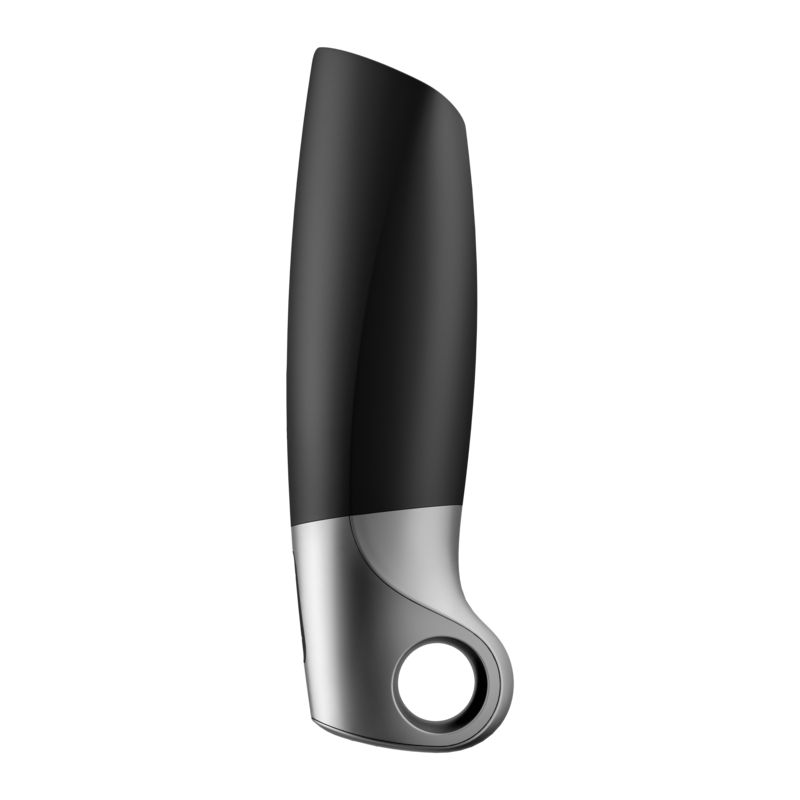 Comprar SATISFYER Power Masturbator Negro Y Plata – Estimulador Con Diseño Ergonómico Para Placer Intenso-Noxtic