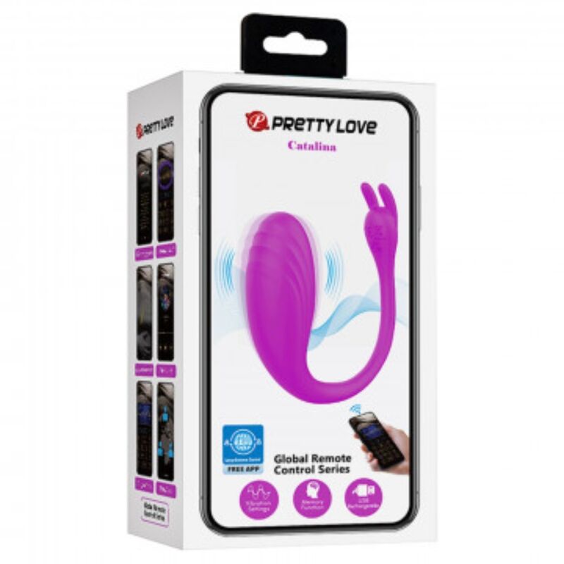 Comprar Pretty Love Catalina Masajeador Con Control App Lila – Diseño Innovador Para Conexión Remota-Noxtic