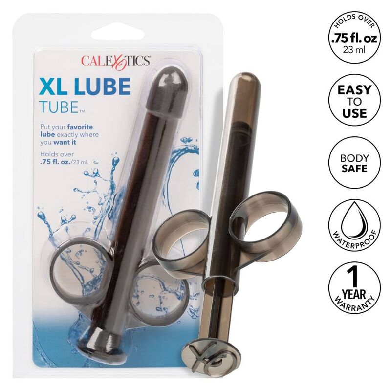 Comprar CALEXOTICS XL Lube Tube Negro – Tubo de Lubricante Para Aplicación Precisa y Cómoda-Noxtic