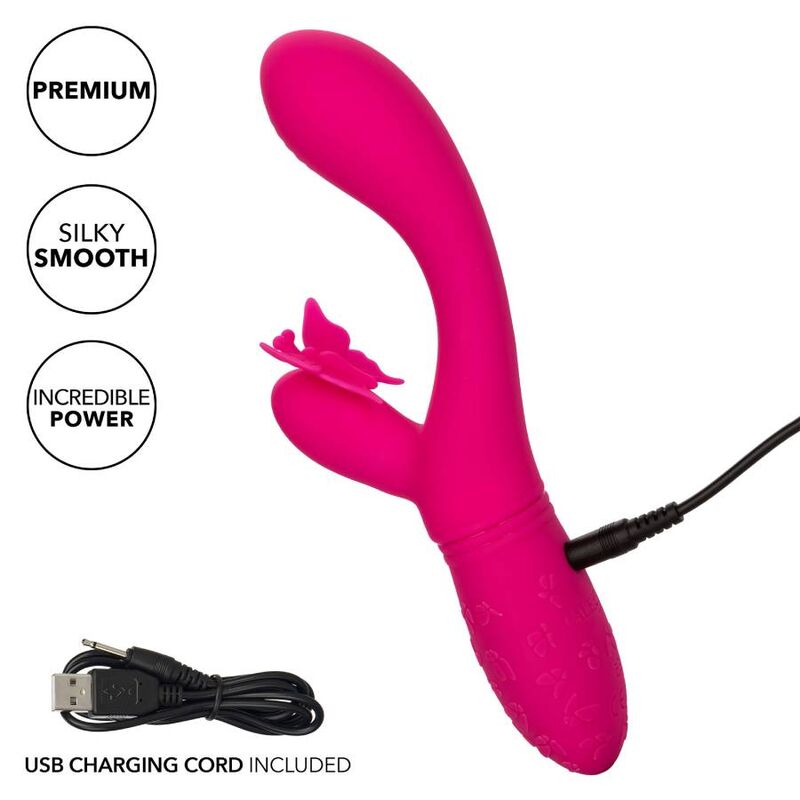 Comprar CALEXOTICS Butterfly Kiss Flutter Rosa – Vibrador Recargable Con Diseño Elegante Para Placer Intimo-Noxtic