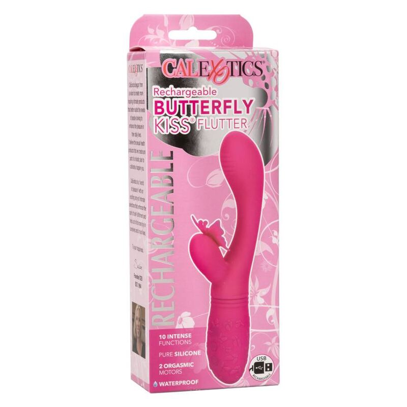 Comprar CALEXOTICS Butterfly Kiss Flutter Rosa – Vibrador Recargable Con Diseño Elegante Para Placer Intimo-Noxtic