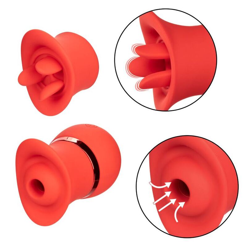 Comprar CALEXOTICS French Kiss Suck & Play Set – Conjunto Innovador Para Explorar Placer Intimo Con Diseño Moderno-Noxtic