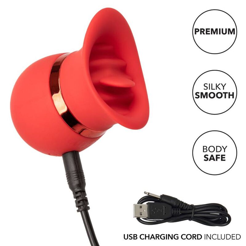 Calexotics French Kiss Sweet Talker – Juguete Erótico Compacto Para Placer Sensorial