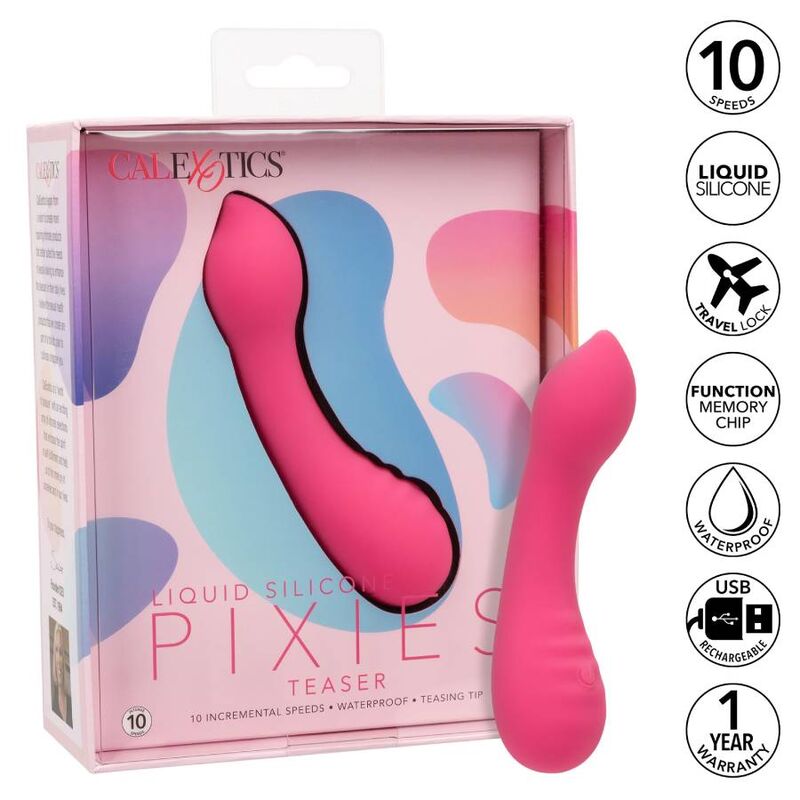 Comprar CALEXOTICS Pixies Teaser Rosa – Estimulador Ergonómico De Silicona Médica Para Placer Intenso-Noxtic