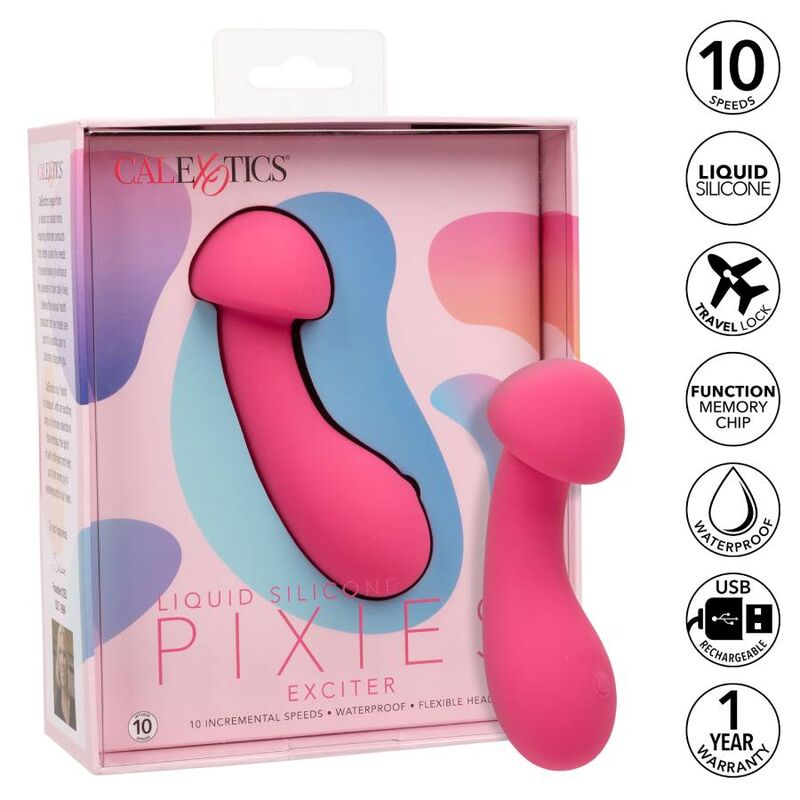 Comprar CALEXOTICS Pixies Exciter Rosa – Vibrador Recargable Con 10 Velocidades De Vibración-Noxtic
