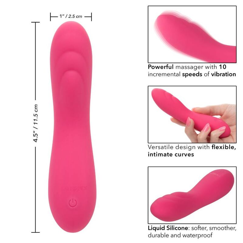 Comprar CALEXOTICS Pixies Ripple Rosa – Vibrador Recargable Con Diseño Curvado Y 10 Velocidades-Noxtic