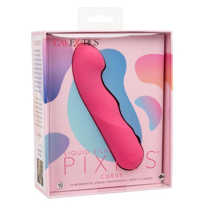 Comprar Calexotics Pixies Curvy Rosa – Vibrador Recargable Con Diseño Elegante Y Versátil-Noxtic