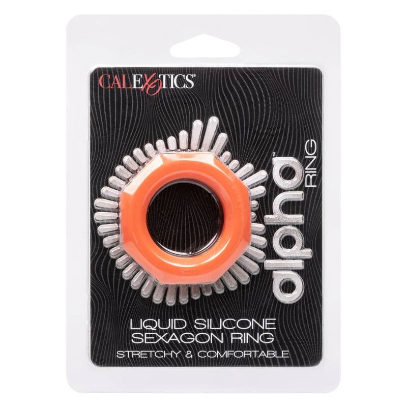 Comprar CALEXOTICS Alpha Sexagon Ring Naranja – Juguete Con Diseño Hexagonal De Silicona Ultra Elástica-Noxtic
