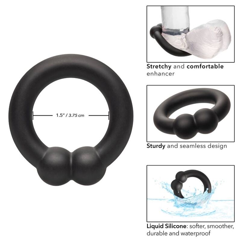 Comprar CALEXOTICS Alpha Muscle Ring Negro – Anillo Confortable Para Mejora De Sensaciones-Noxtic