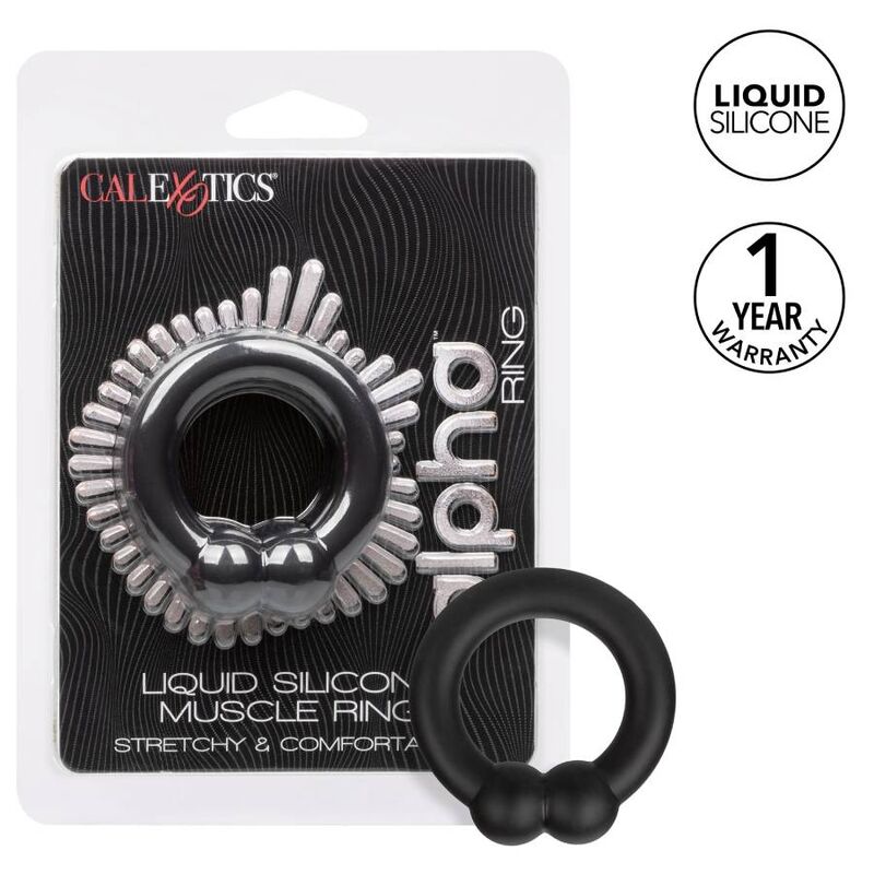 Comprar CALEXOTICS Alpha Muscle Ring Negro – Anillo Confortable Para Mejora De Sensaciones-Noxtic