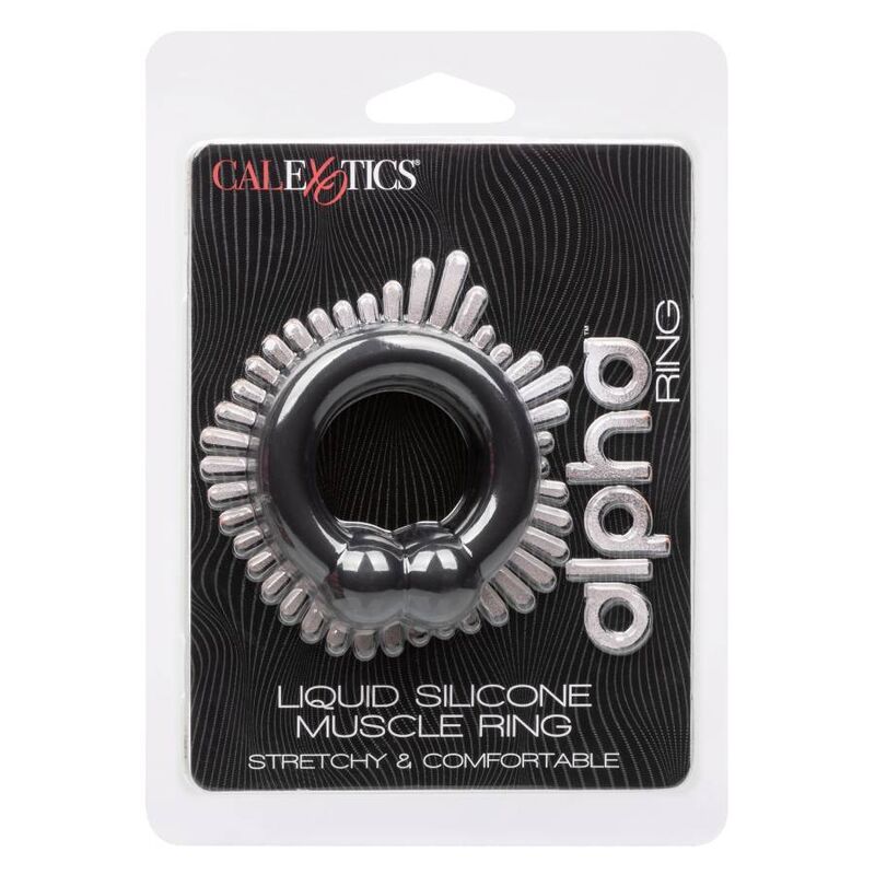 Comprar CALEXOTICS Alpha Muscle Ring Negro – Anillo Confortable Para Mejora De Sensaciones-Noxtic