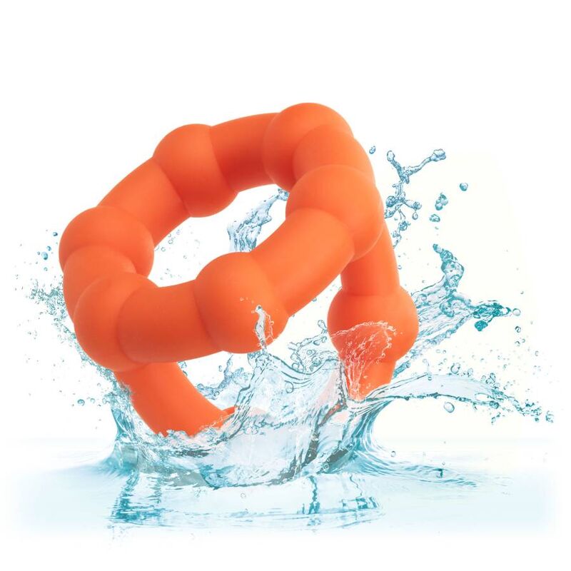 Comprar CALEXOTICS Alpha All Star Ring Naranja – Anillo Potenciador Con Diseño Elegante Para Placer Íntimo-Noxtic