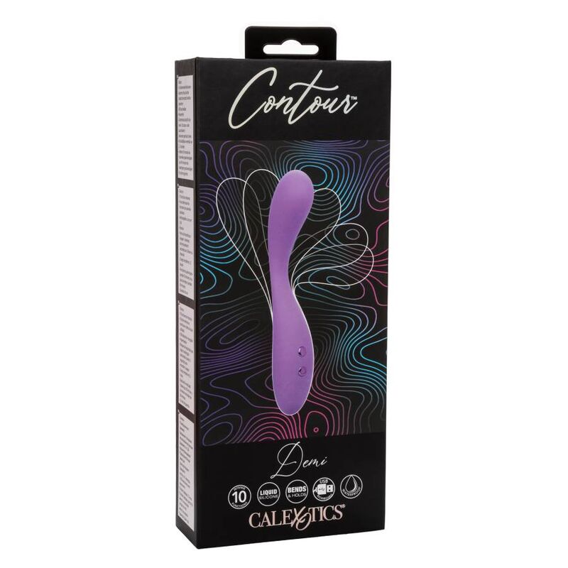 Comprar CALEXOTICS Contour Demi Violeta – Masajeador Ergonómico Con 10 Funciones De Vibración-Noxtic