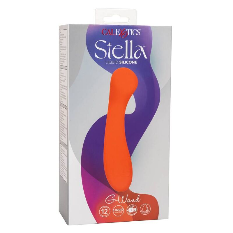 Comprar CALEXOTICS Stella G-Wand Naranja – Vibrador Recargable Con Diseño Curvilíneo Para Placer Intenso-Noxtic