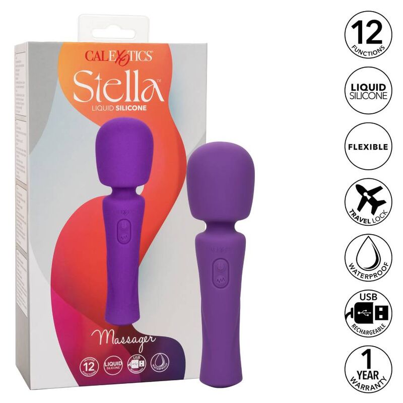 Comprar CALEXOTICS Stella Masajeador Violeta – Masajeador Recargable Con Diseño Ergonómico-Noxtic