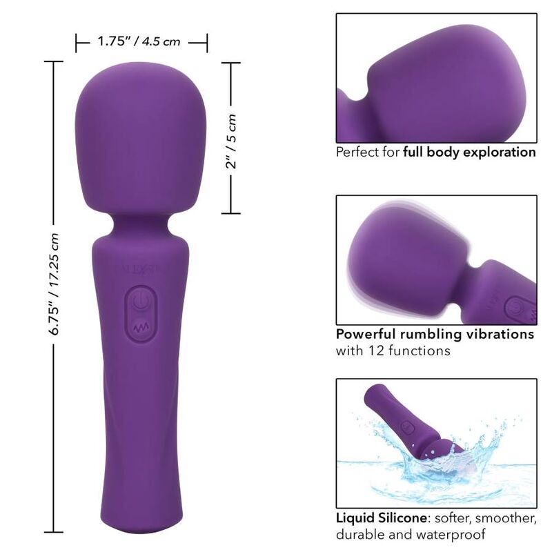 Comprar CALEXOTICS Stella Masajeador Violeta – Masajeador Recargable Con Diseño Ergonómico-Noxtic