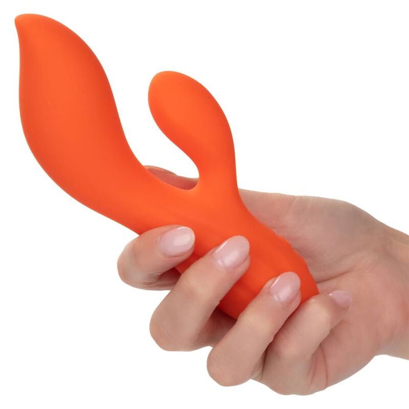 Comprar CALEXOTICS Stella Dual Teaser Naranja – Juguete Erótico De Silicona Con Diseño Elegante-Noxtic